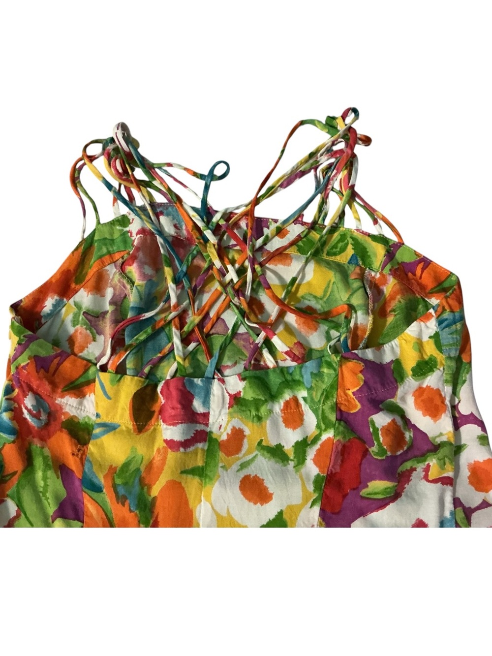 Howard Wolf Women’s Floral Print Design, Strappy Back Maxi Dress - Picture 7 of 14